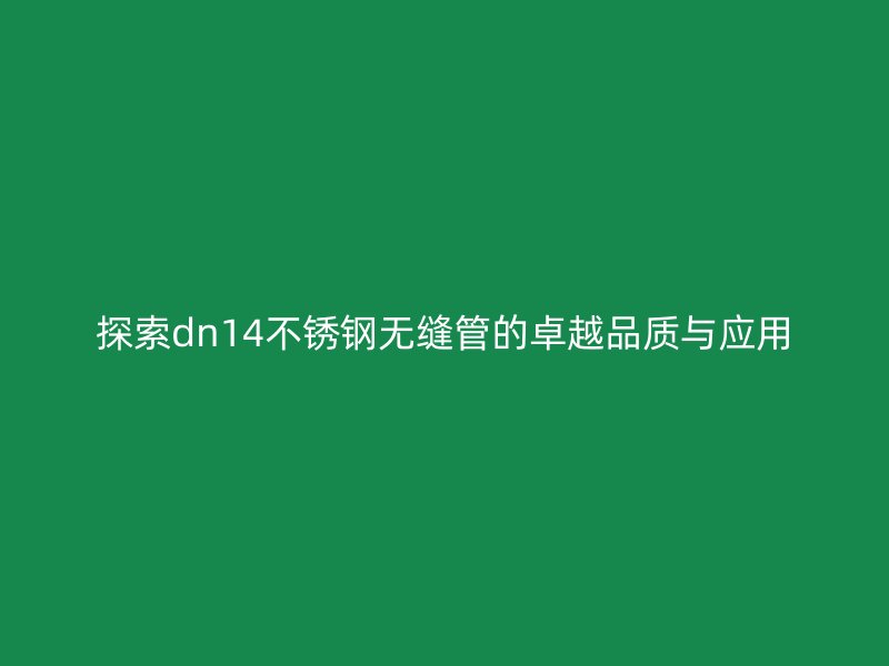 探索dn14荣耀足球官网无缝管的卓越品质与应用