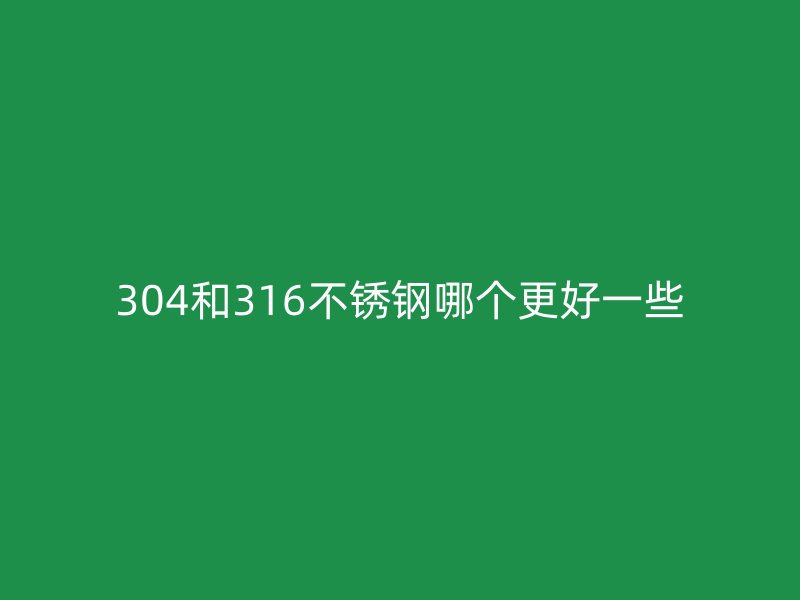 304和316荣耀足球官网哪个更好一些