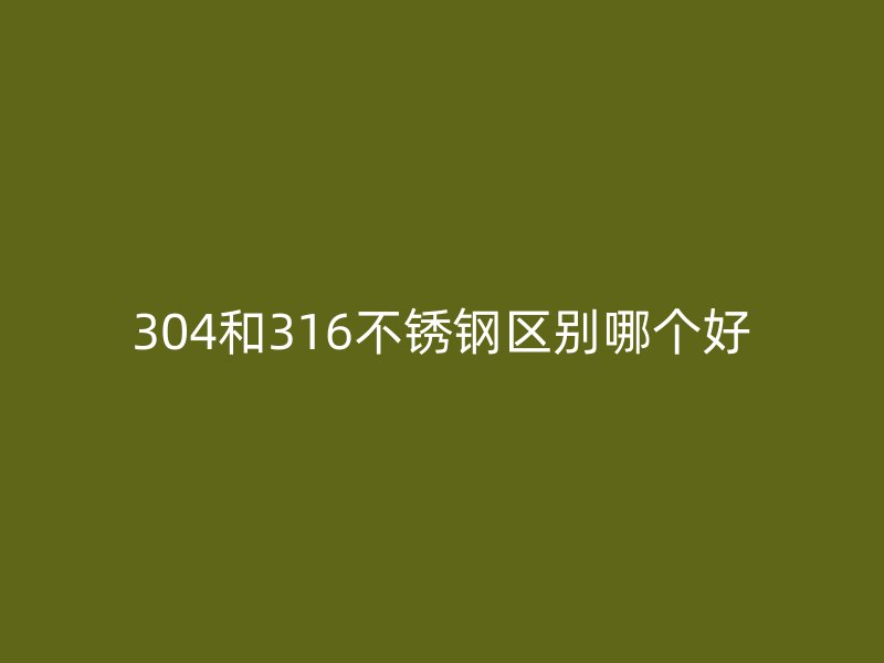 304和316荣耀足球官网区别哪个好
